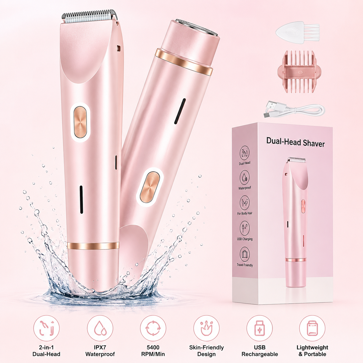 Nuvyro™ 2-in-1 Electric Shaver