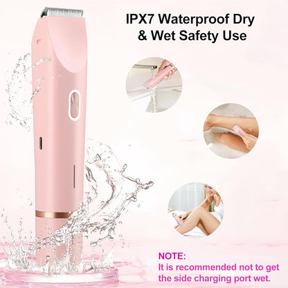 Electric Shaver for Women, 2-In-1 Electric Razor for Womens Legs Underarm Face P