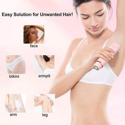 Electric Shaver for Women, 2-In-1 Electric Razor for Womens Legs Underarm Face P